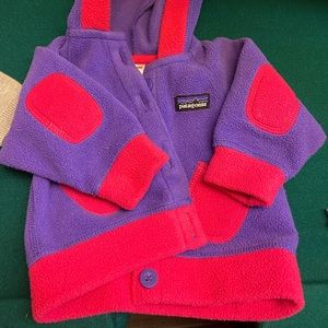 Patagonia purple and pink fleece